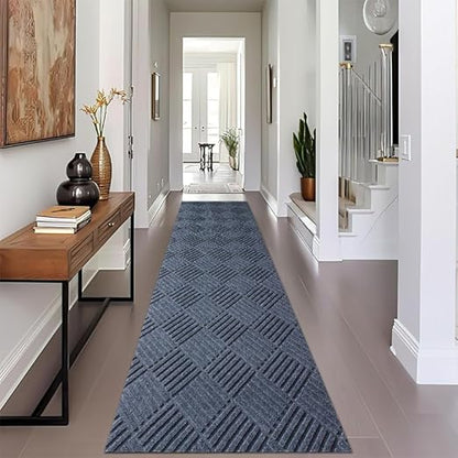 FLICKERGIFT Area Rug 1FTX6FT Modern Graphite Rug Collection Craft with Non-Shedding Floor Carpet Washable for Living Room Bedroom Dining Home Office Grey