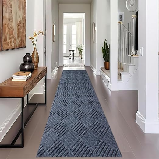 FLICKERGIFT Area Rug 1FTX6FT Modern Graphite Rug Collection Craft with Non-Shedding Floor Carpet Washable for Living Room Bedroom Dining Home Office Grey