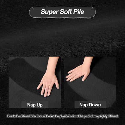 FLICKERGIFT Black Area Rugs for Living Room Bedroom, 4x6 Modern Thickened Memory-Foam Throw Carpet, Super Soft Kids Boys Girls Rug, Non-Slip Washable Carpets for Dorm Nursery Classroom Office Decor