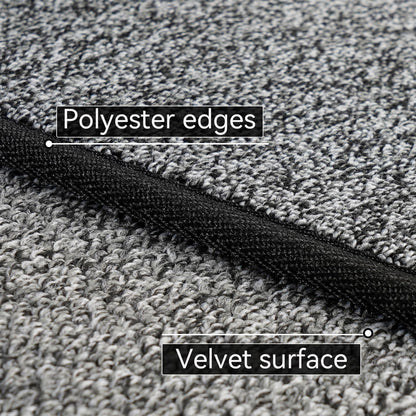 FLICKERGIFT Runner Rug with Non Slip Rubber Backing, Washable Soft Floor Carpet for Kitchen, Hallway, Entryway Indoor, Bedroom, Laundry, Low Pile Area Rugs, Solid color with Pointillism style, 2*6 ft BLACK